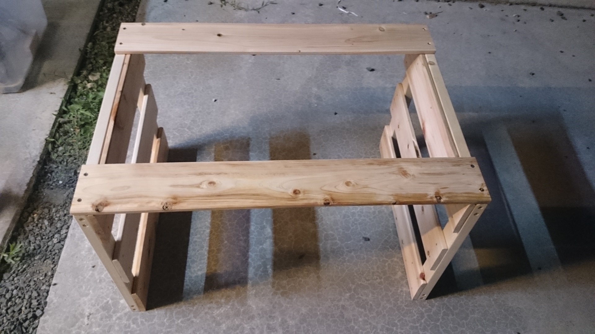 木工DIY】格安桧（ひのき）の板材を使ったキャンプ用品収納ボックス/木 