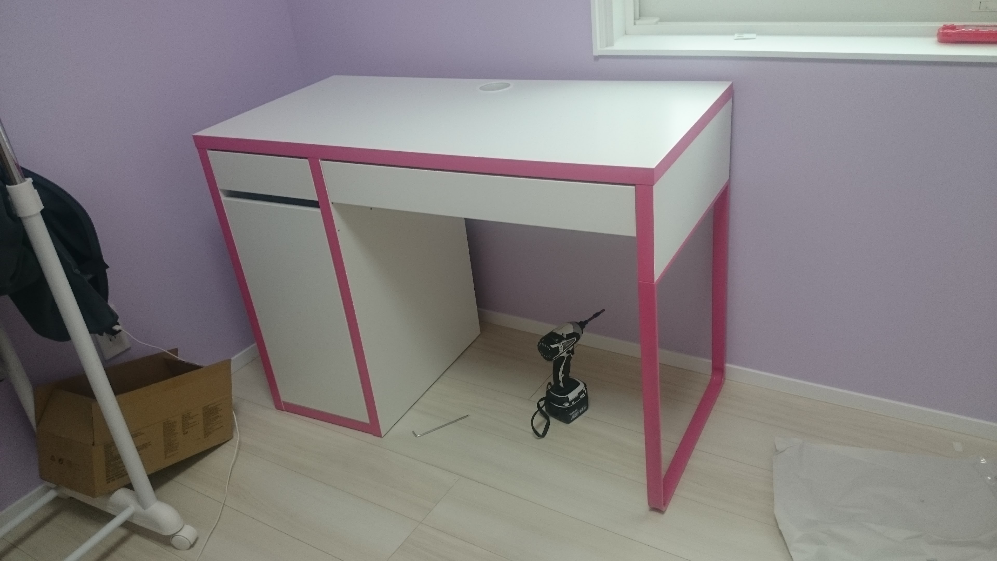 組立編 Ismart Ikea 女の子の子供部屋にイケアの机と椅子を入れました ピンクの学習デスク チェアと引き出しユニット Smart House Cool Life