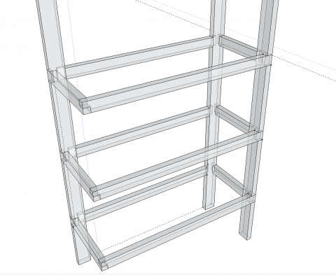ガレージ内装diy Part26 L字型の棚を増設するpart1 イナバ物置 自作 Smart House Cool Life